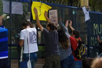 Protest at Plaza de Mayo 