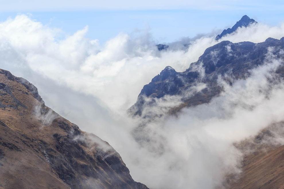Clouds, meet Mountains. Mountains, meet Clouds.