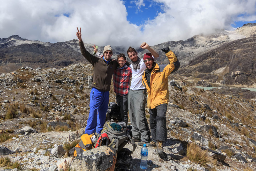 Hiking up to High Camp.