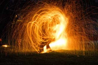 Prague Welcome Party Fire Dancers!