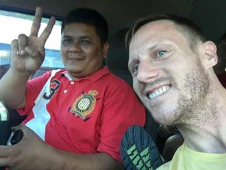 Chiling Falls with Mr Baby