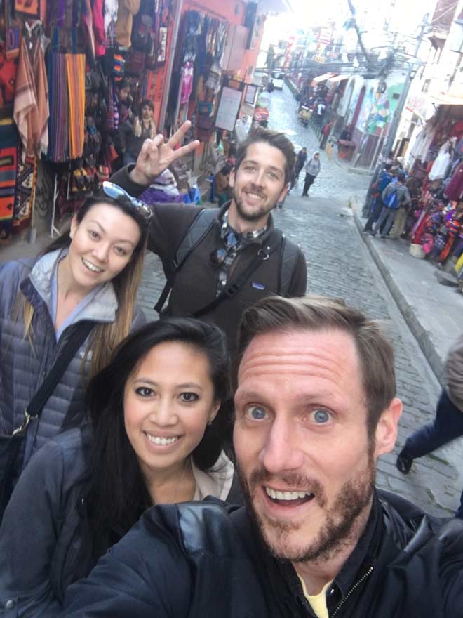 Wandering the streets of La Paz, Bolivia