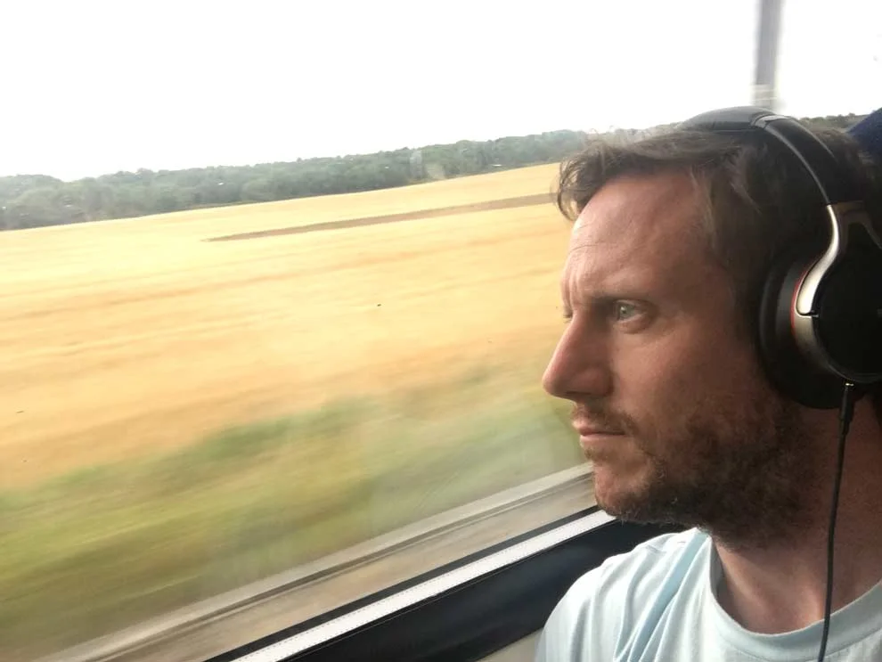The train to Edinburgh, Scotland