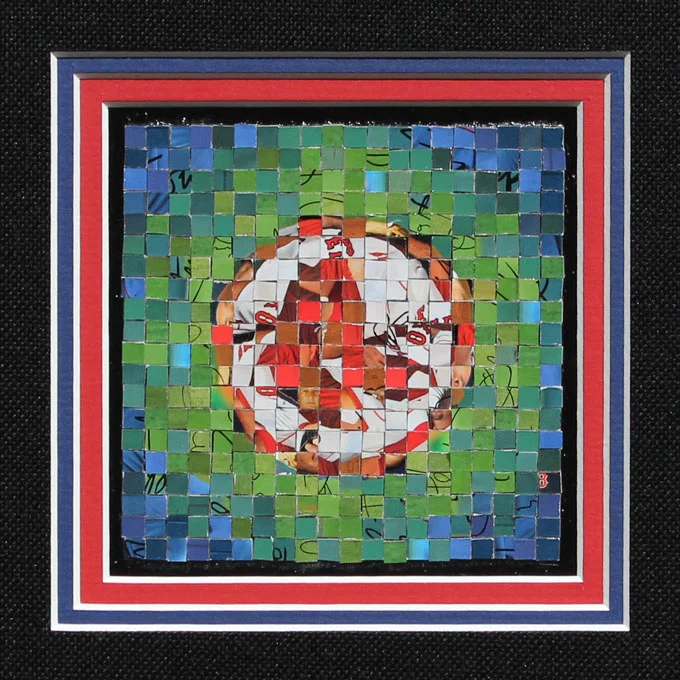 Boston Red Sox Logo - 2007 Topps Series 1 - (© The Topps Company, Inc.) - 2012 - 4" x 4", .5 cm tiles