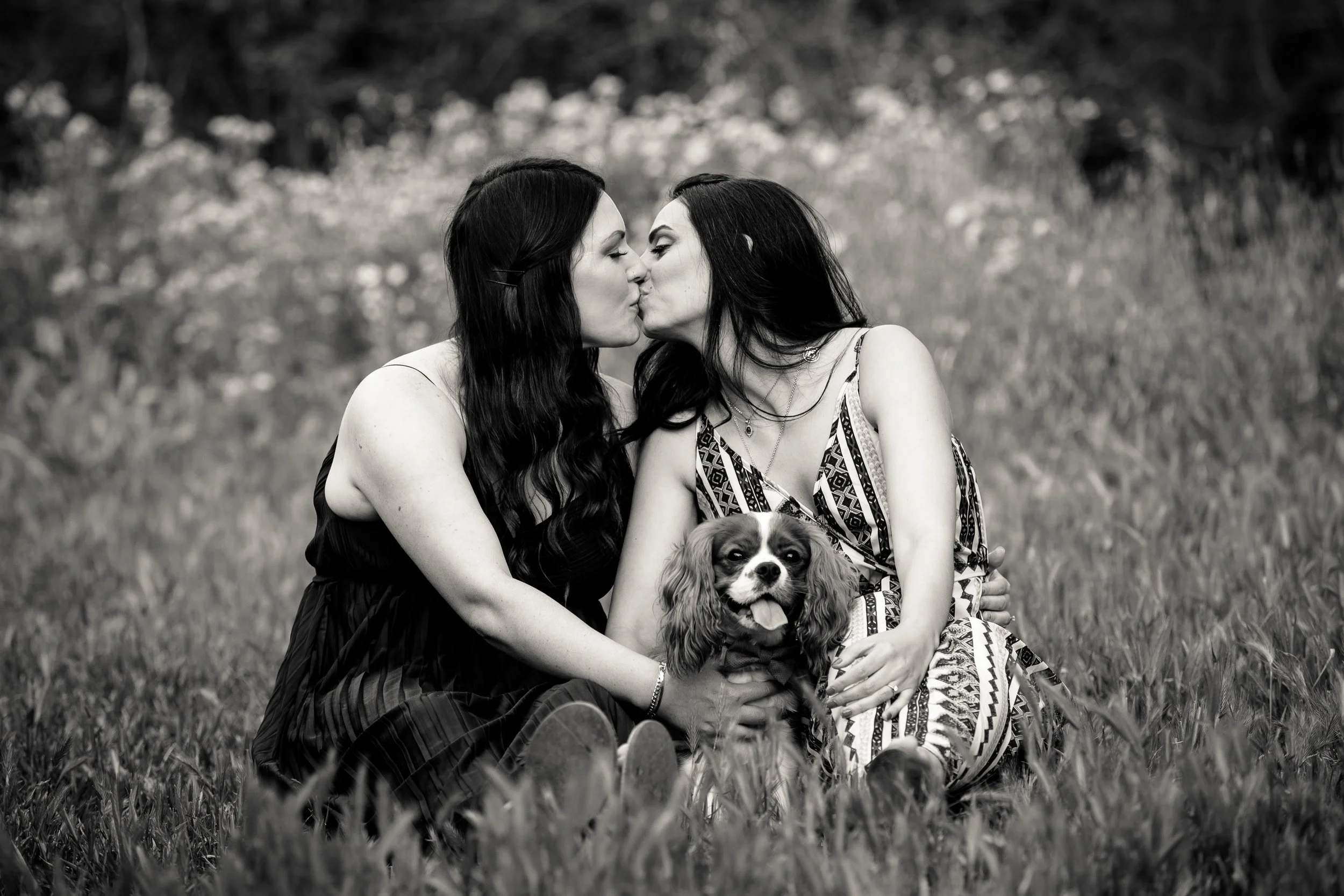 Same sex couple on a pre wedding photo shoot