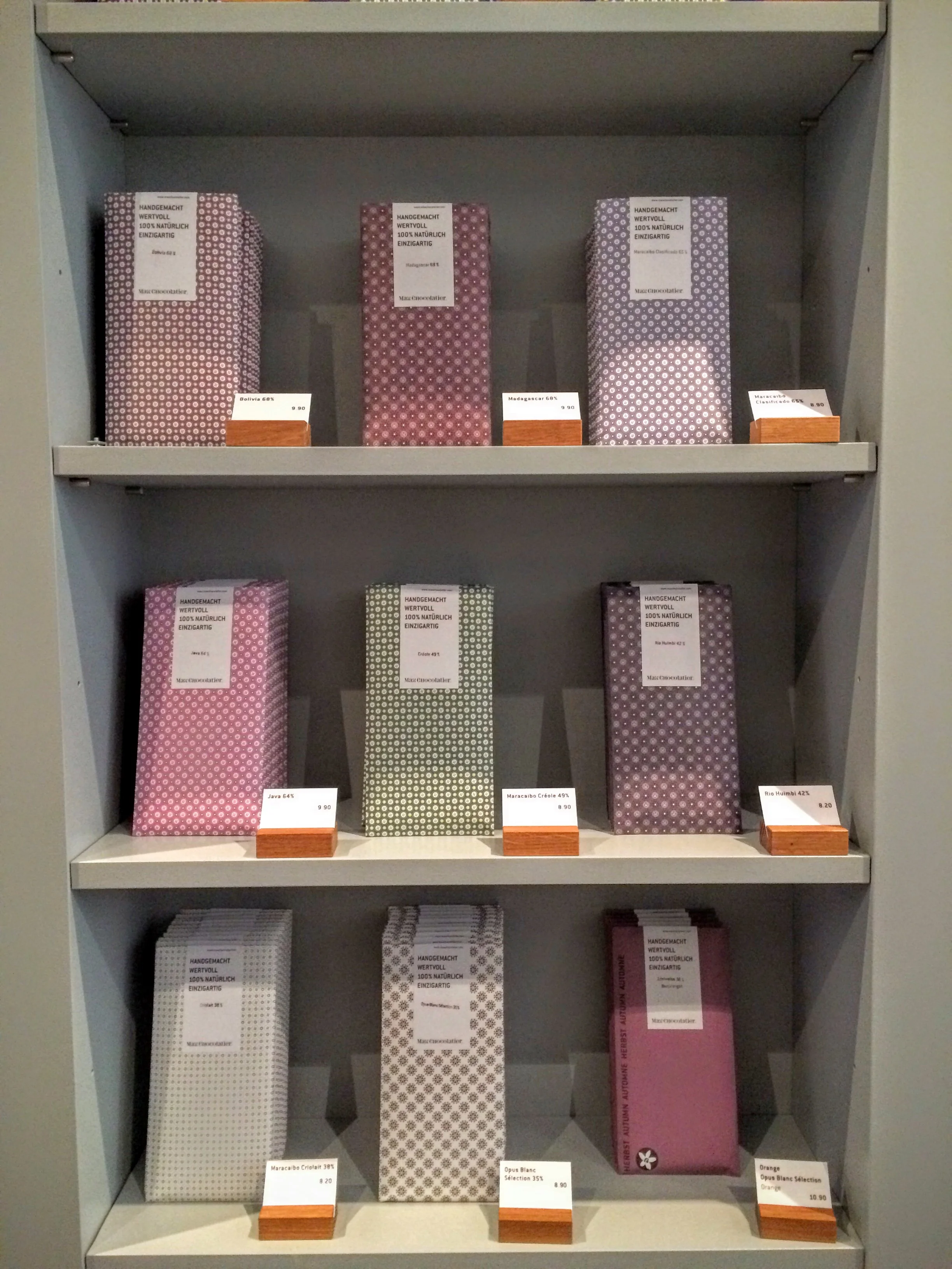 Admiring the lovely packaging!
