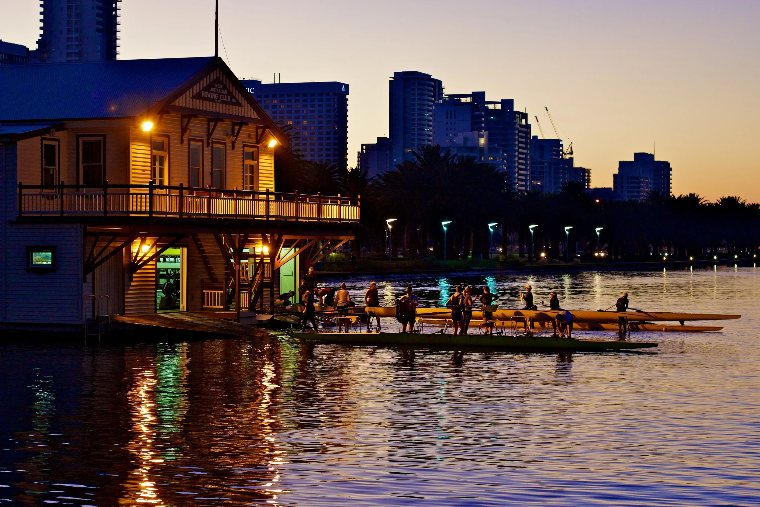 Lean to Row courses run from October to February at the WA Rowing Club