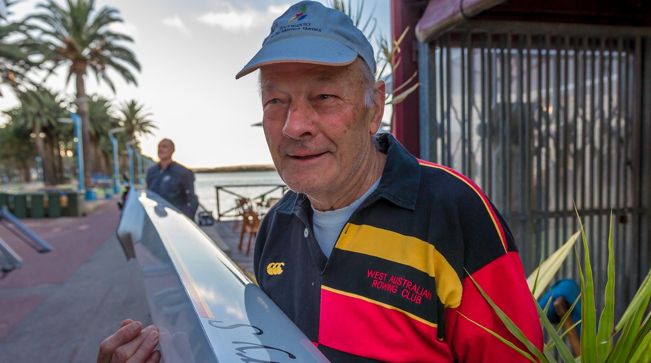 Alan Salisbury, 83, with his boat the Mary Salisbury