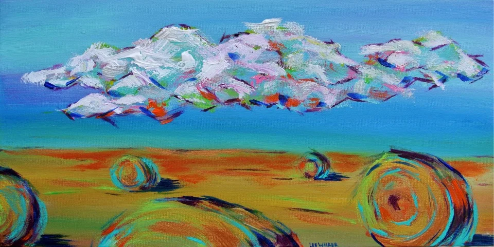 Bales 12x24" Acrylic on Canvas$600.00