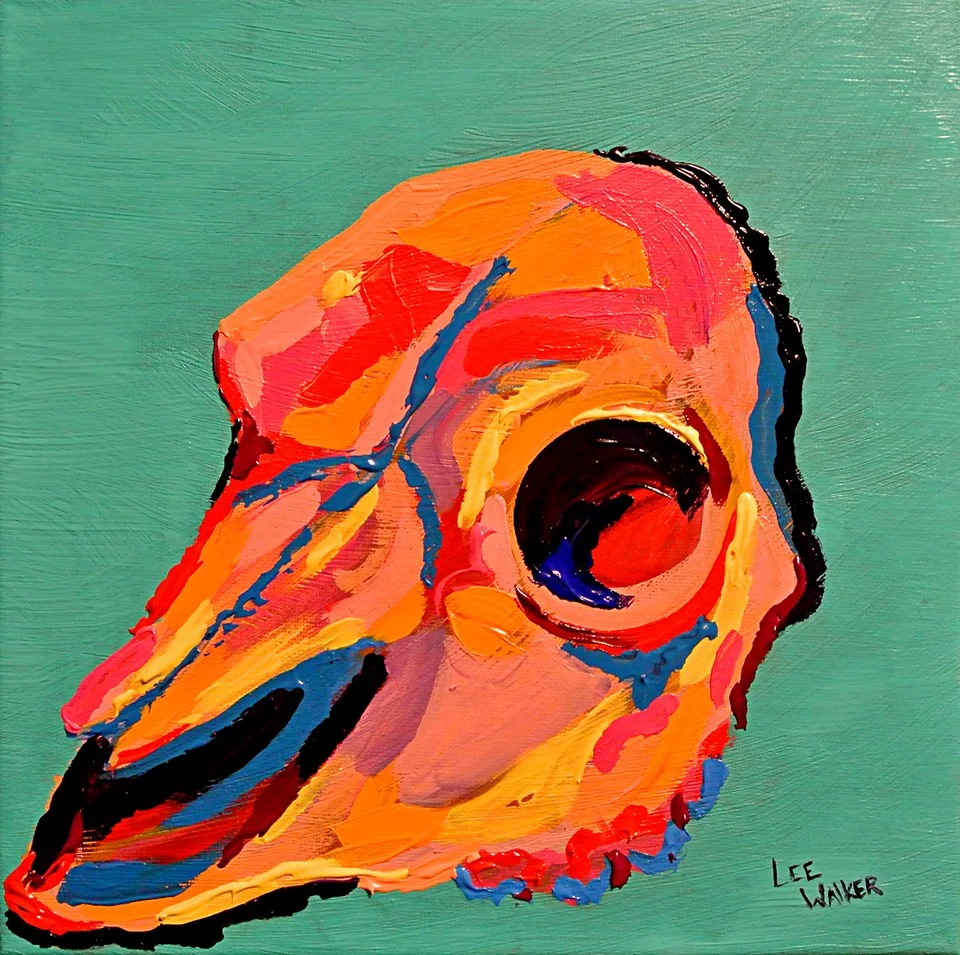 Cow Skull 2: 12x12" Acrylic on Canvas See above 