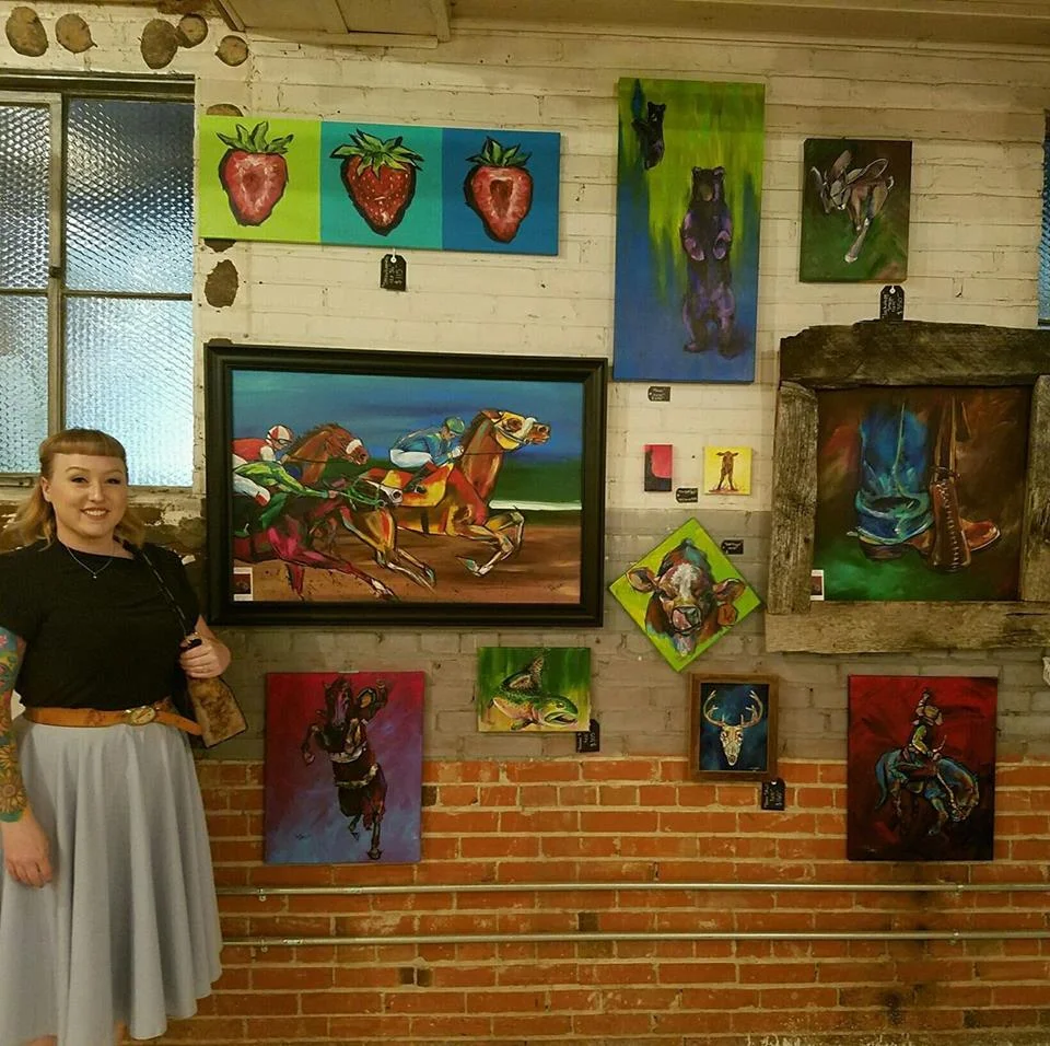 ArtWalk at Beyond the Box, super cool venue! 