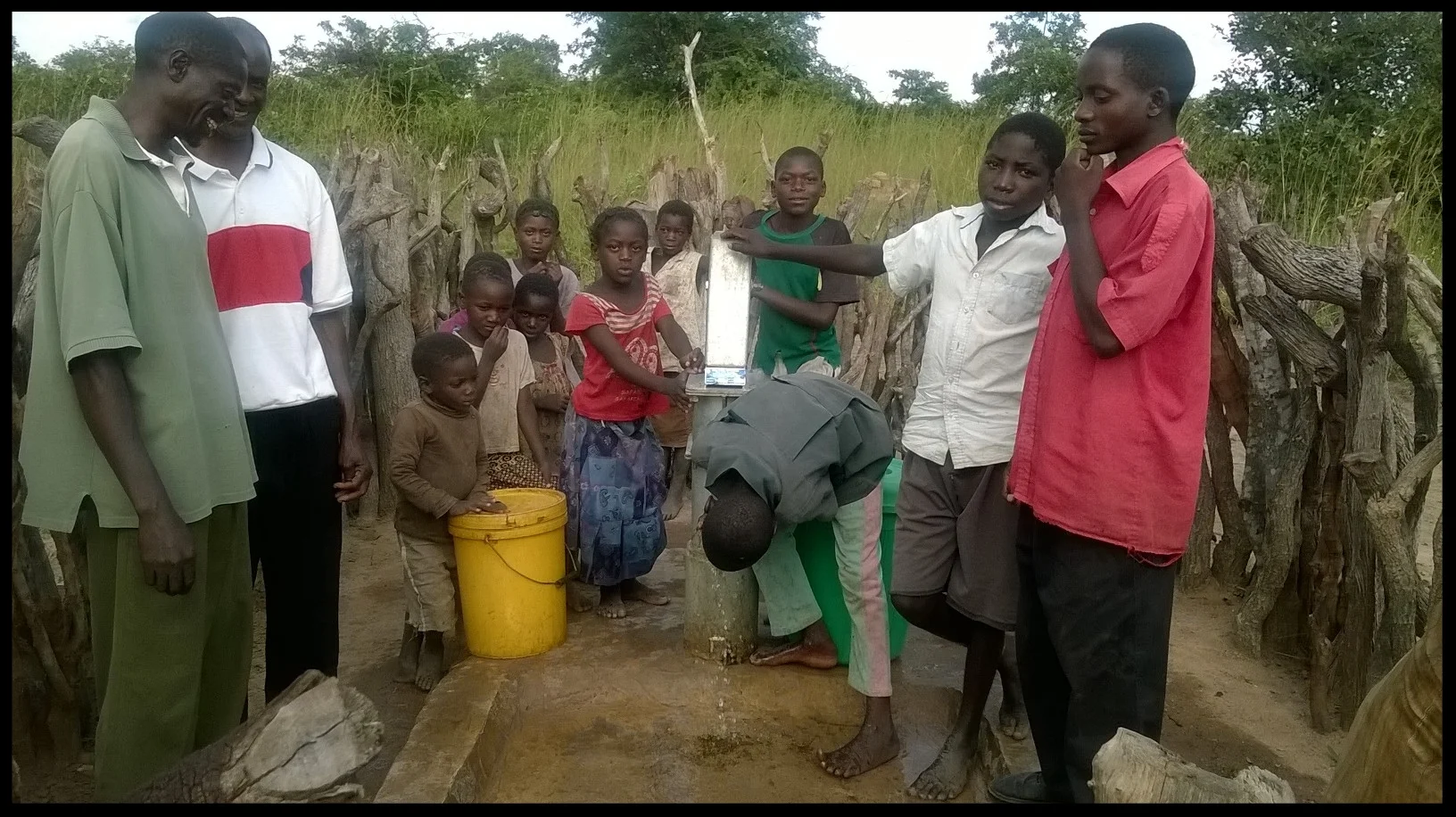 Community members of Kabele, Zambia rejoice over their well that was funded by the Sharptown Congregation. This is one of the many wells Sharptown has funded. We are so thankful for their passion and partnership!