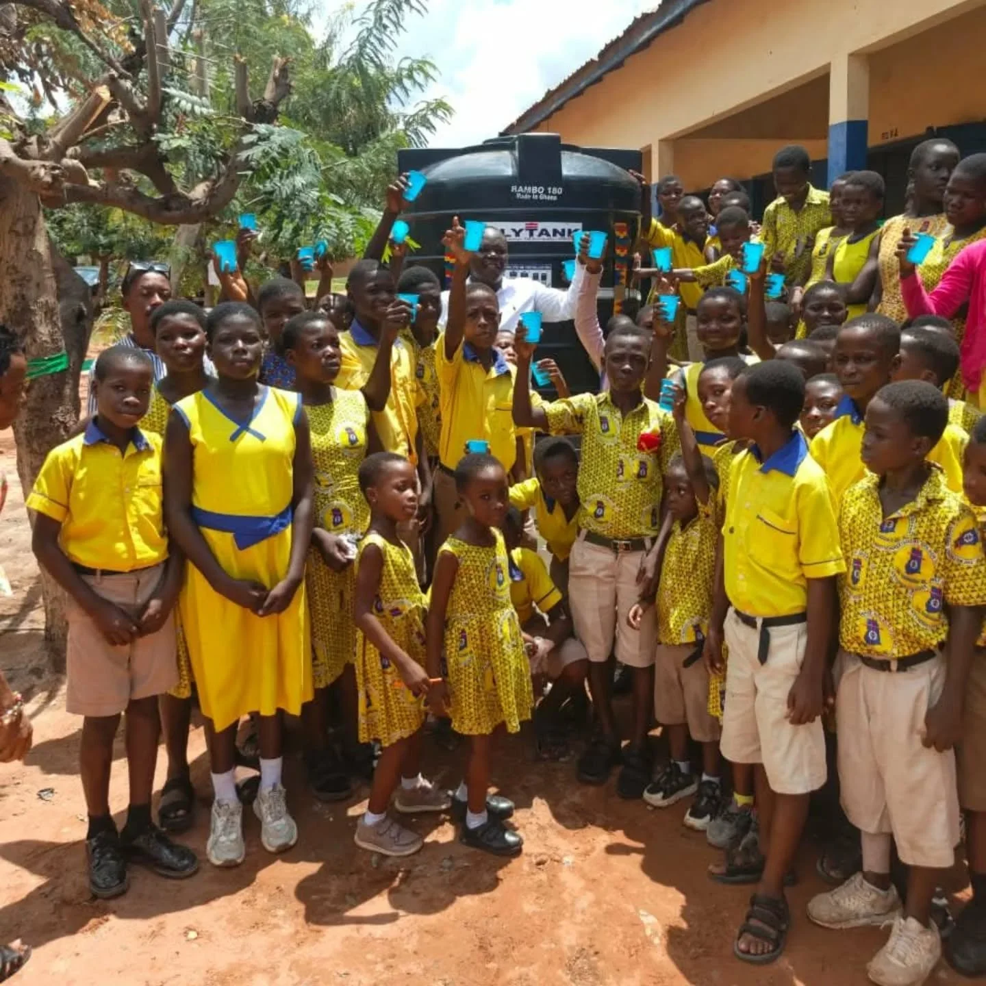 Clean water for students in Ghana!

Our partner in Ghana, Paul Partey, recently sent us this picture of a new well dedication for a school, along with this message: 

"Agormanya Methodist Basic School students no longer have to walk long distanc