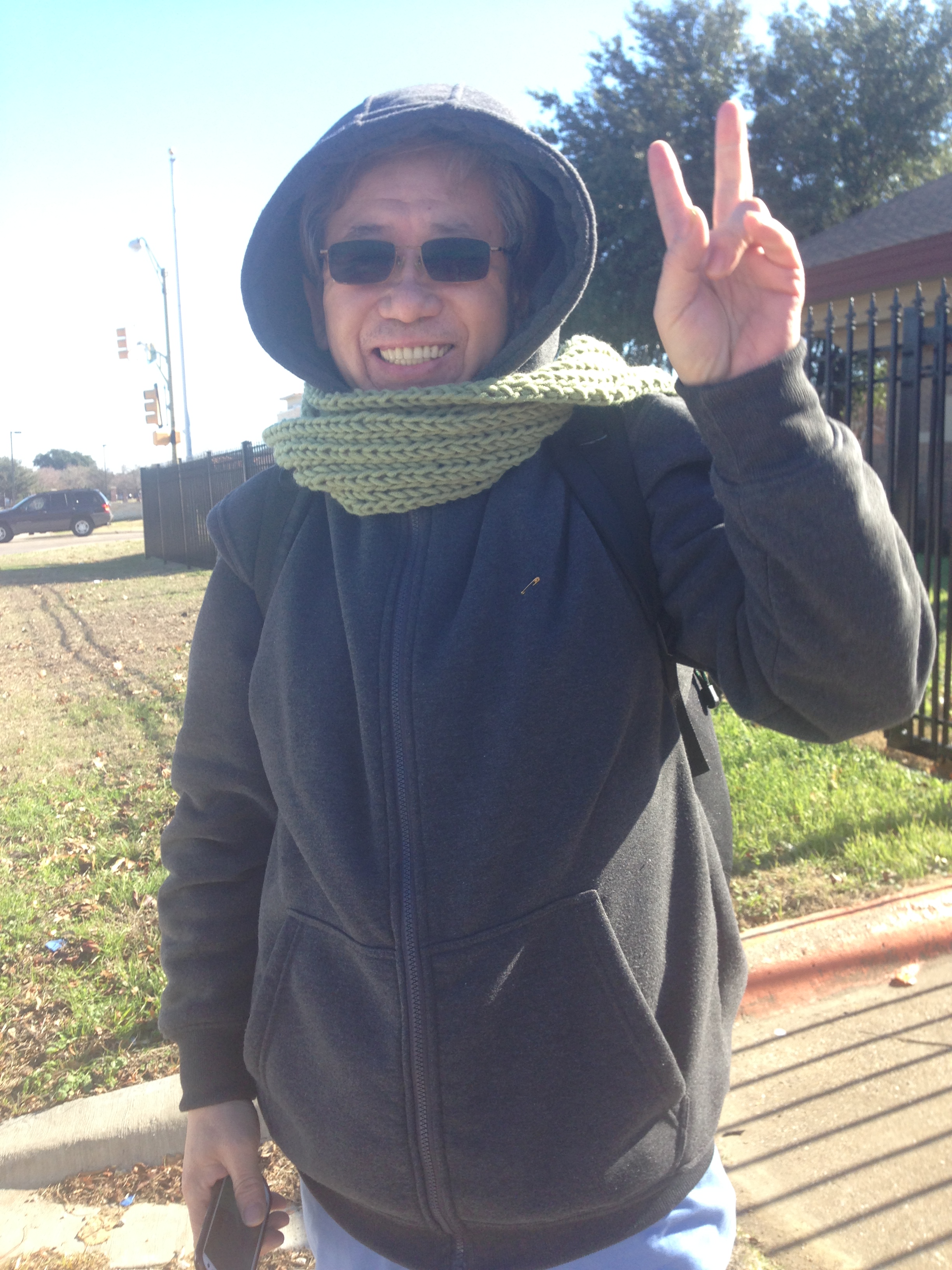 This man insisted on having his picture taken...
