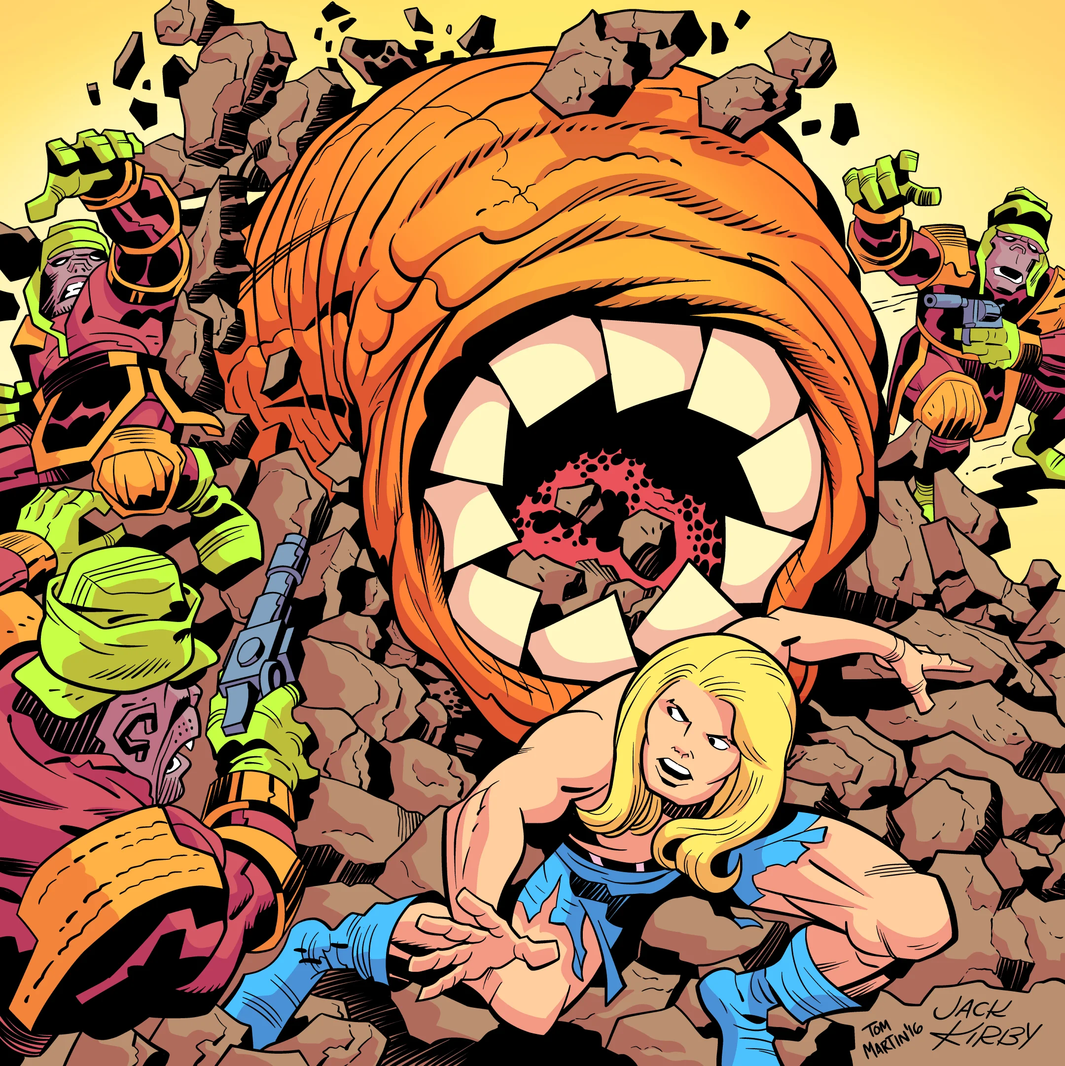 Kamandi - Inking & Coloring over Jack Kirby