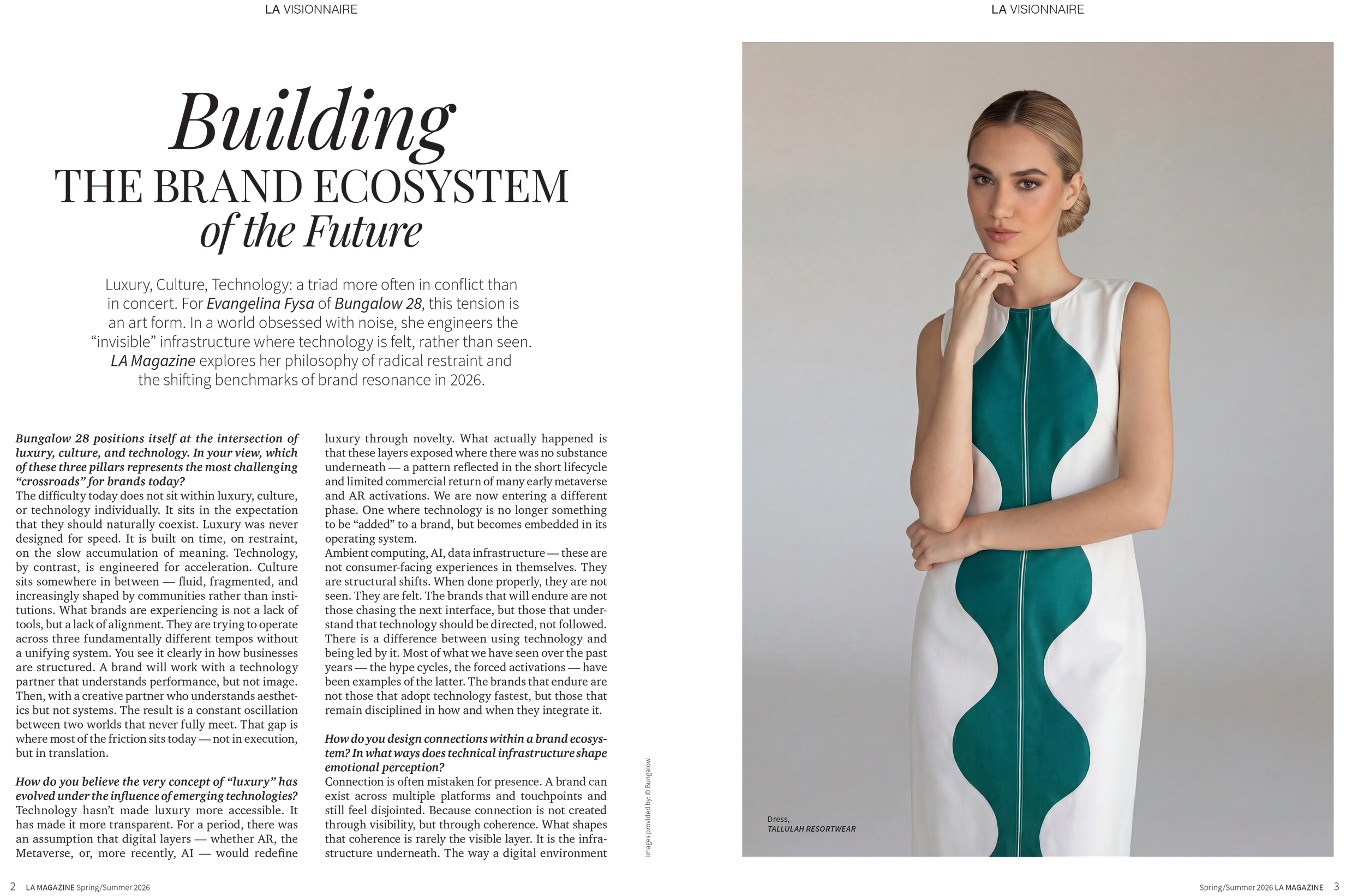 Building the Brand Ecosystem   
LA Magazine, Summer 2026 (Digital and Print)