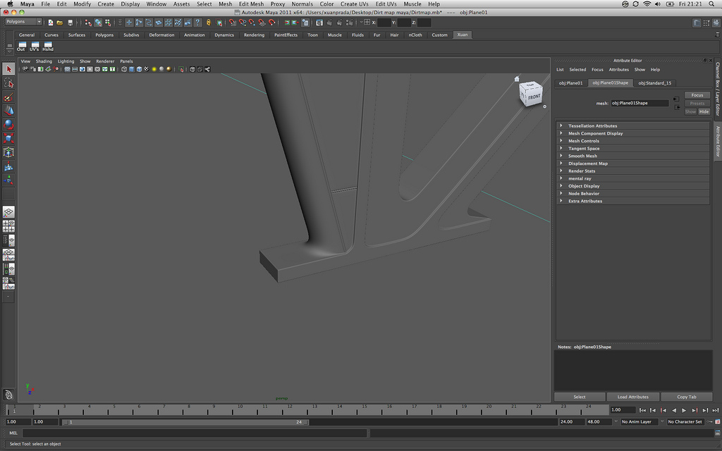 This is the scene that I'm using for this example.