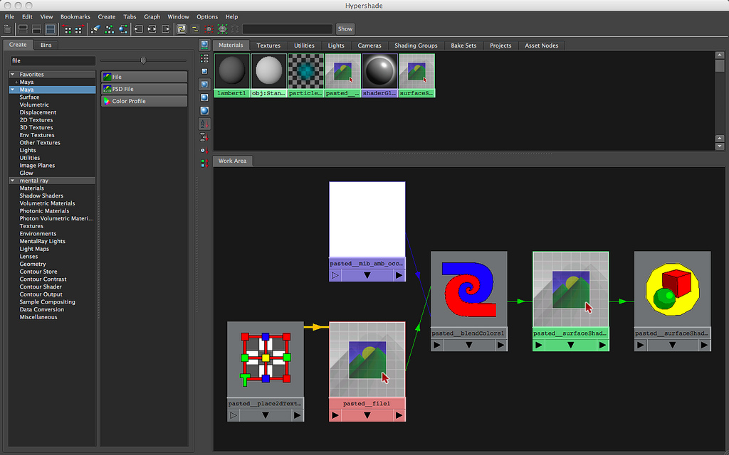 Dirt shader in Maya.