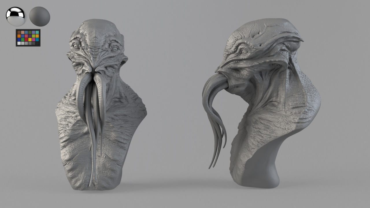 VFX creature. Model checker. Modelled by Dominic Qwek.