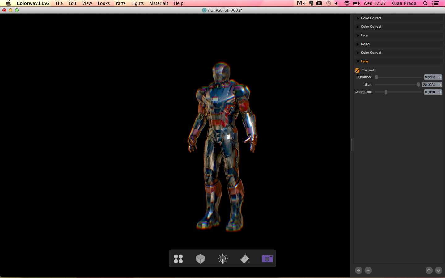 I really like the possibility of using post-precessing effects like Lens distortion or dispersion. You can have a quick visual feedback of very common lens effects used on VFX projects.