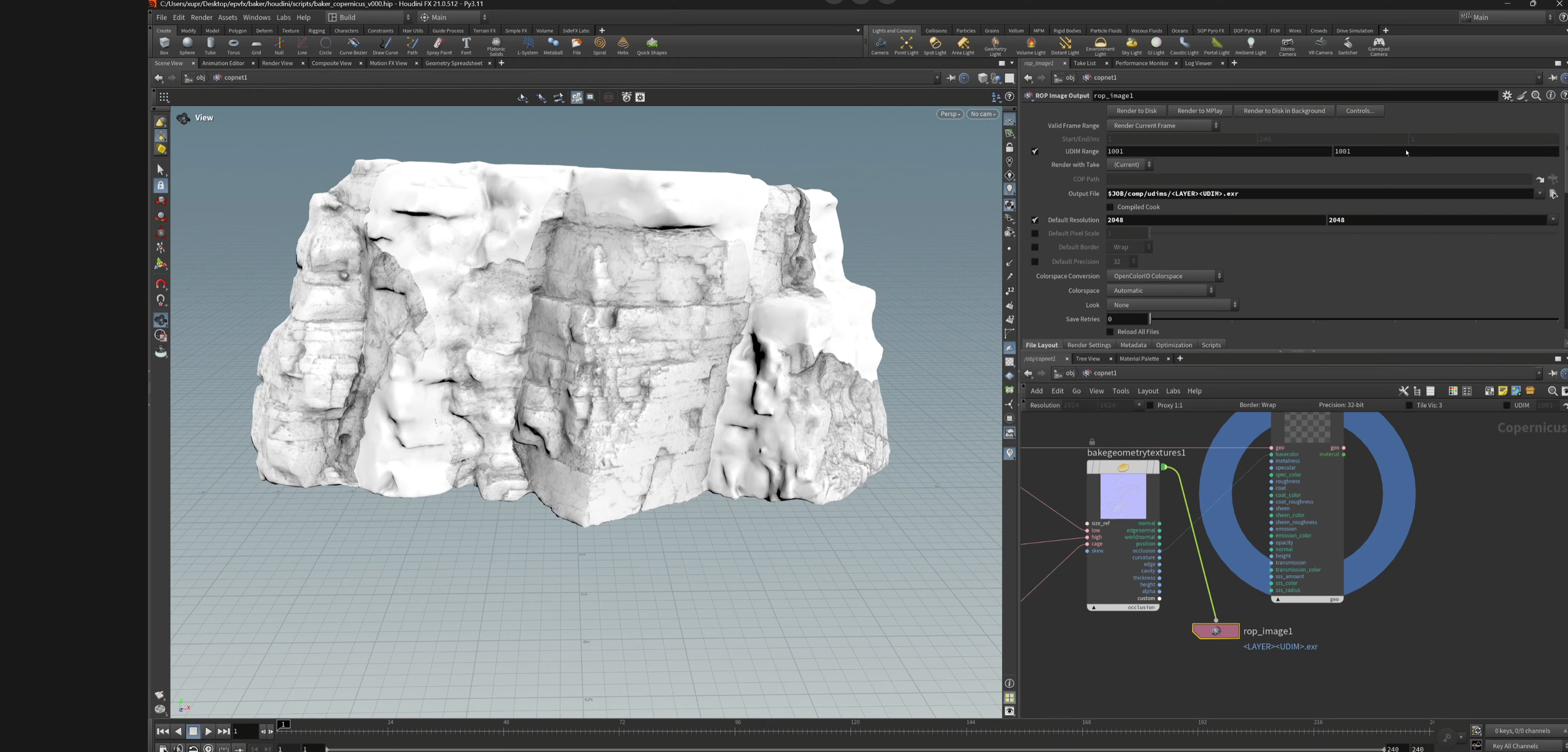 Mix 06 - Houdini baking tools and Blender camera projections — xuan prada