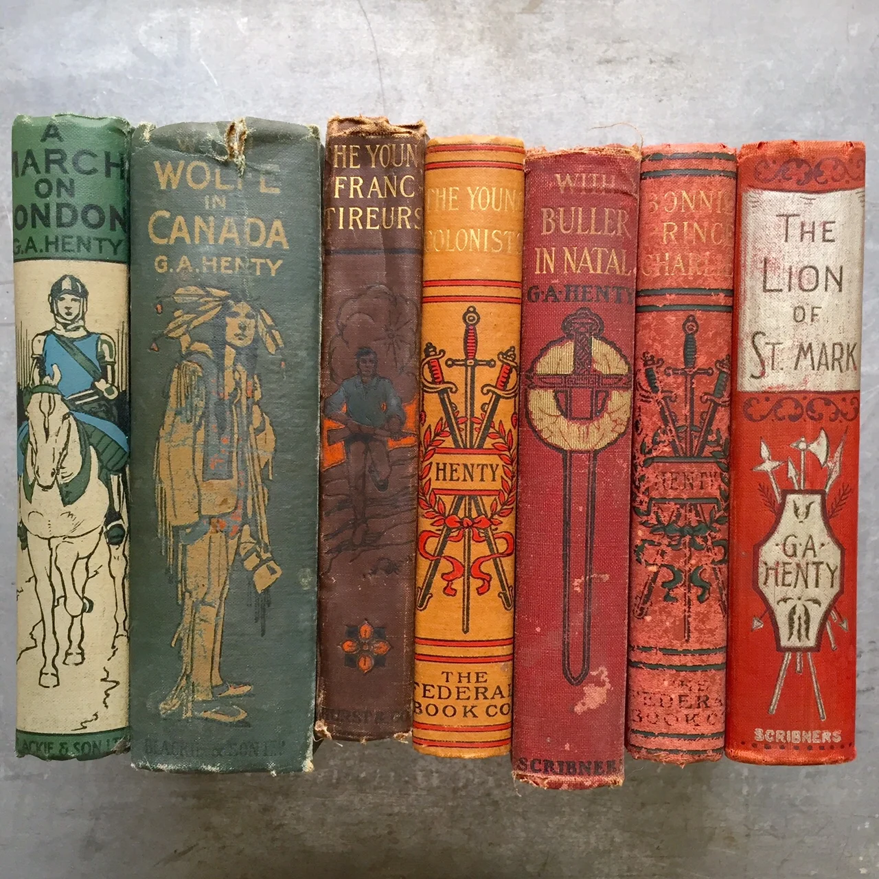 7 G.A. Henty History Books