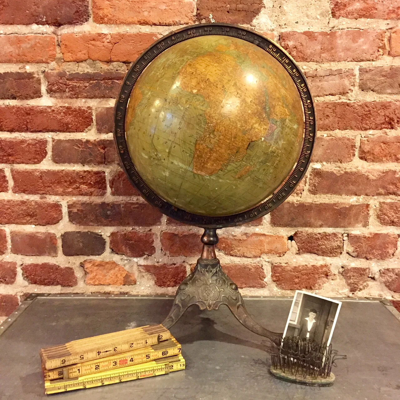 1909 Rand McNally Terrestrial Globe