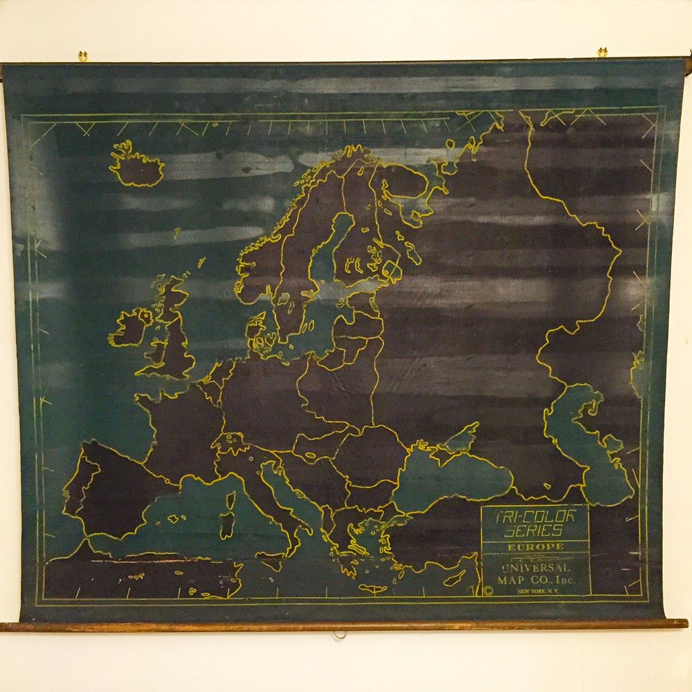 Pre-WW2 Chalkboard Map of Europe — Omniterrum