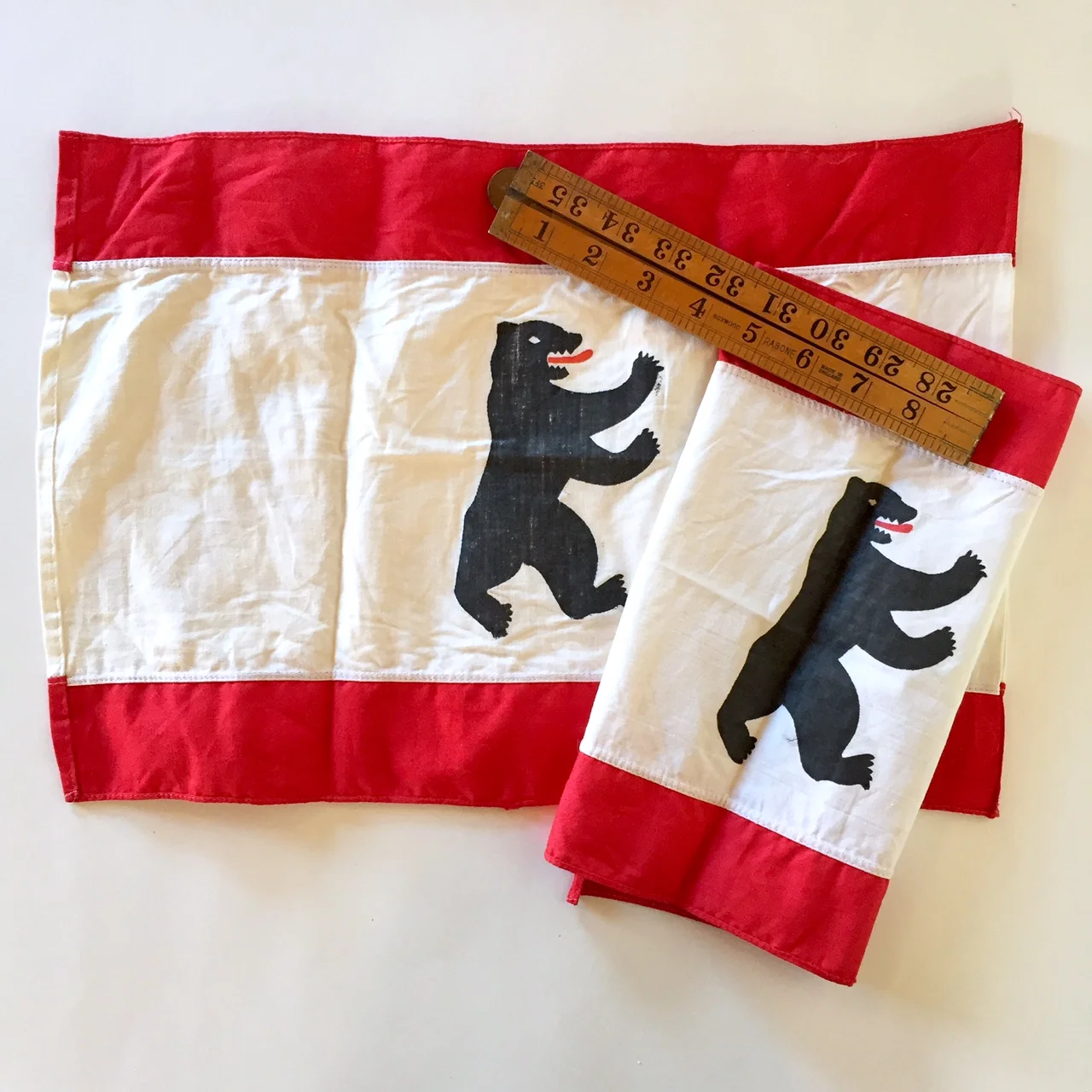 Small Vintage Berlin City Flag 