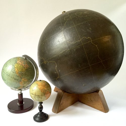 Chalkboard Globe from W & AK Johnston c 1930s — Omniterrum