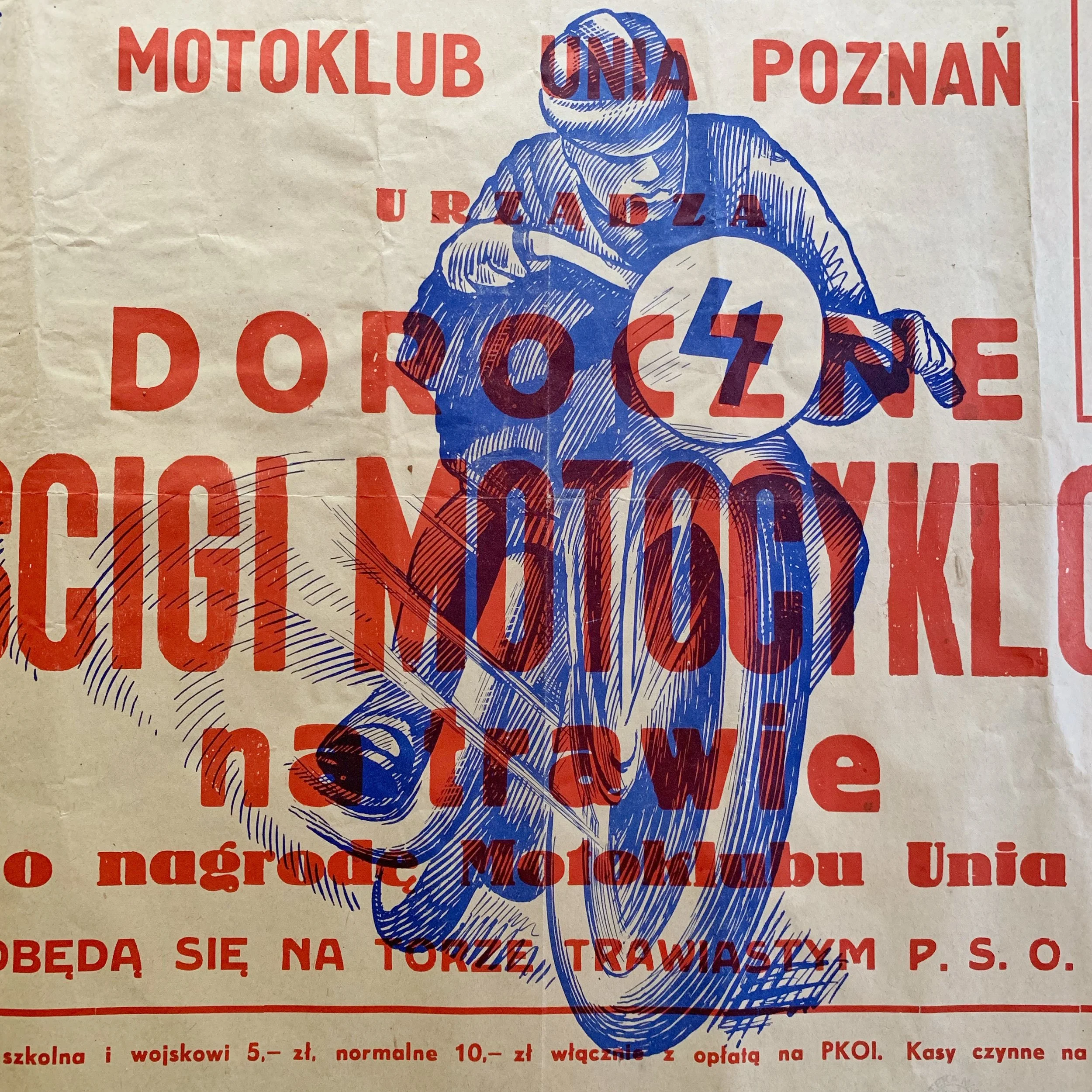 Motorcycle Racing Poster from Poland
