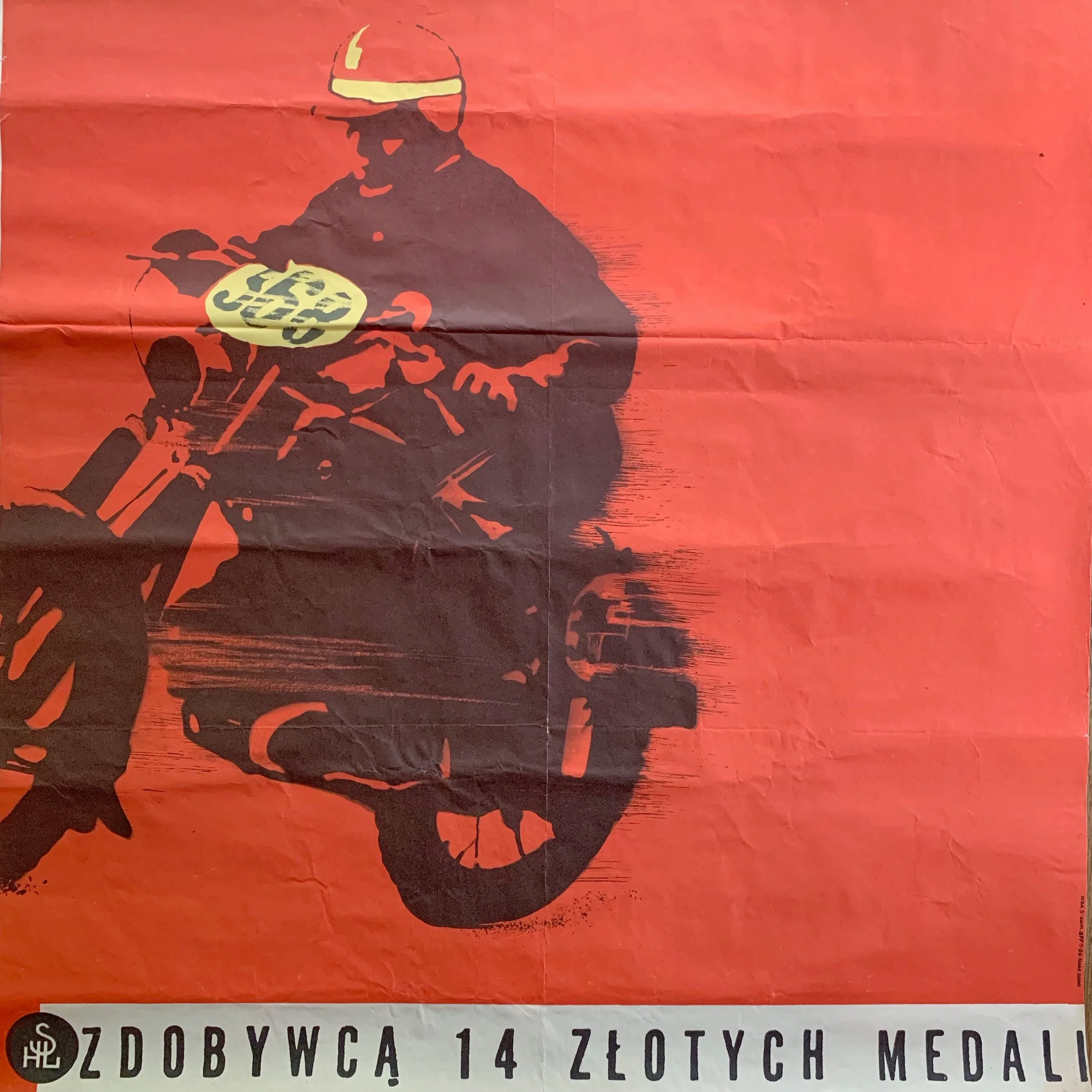 1967 Polish Motorcycle Racing Poster