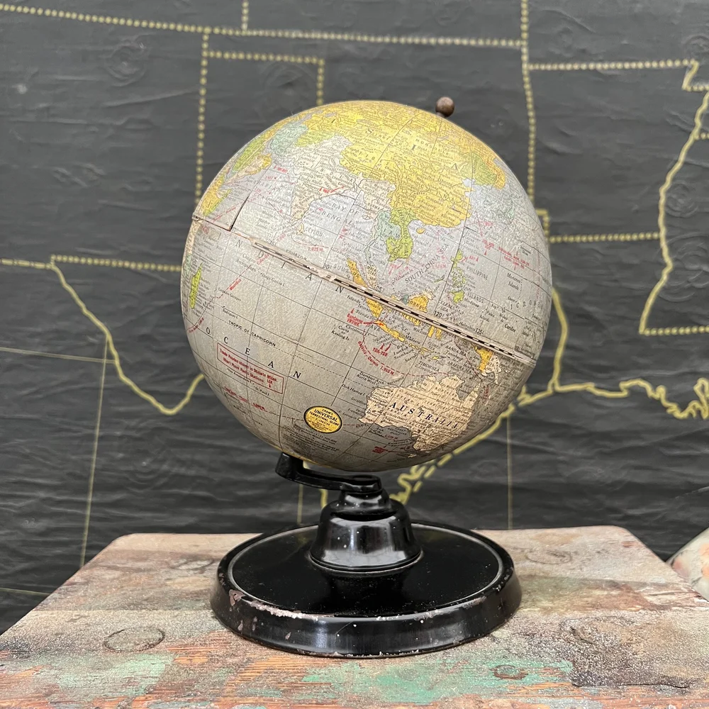 globe/globe decade-access best seasons … Cram's Silver Oceans Globe C. 1936-37; Rare 7