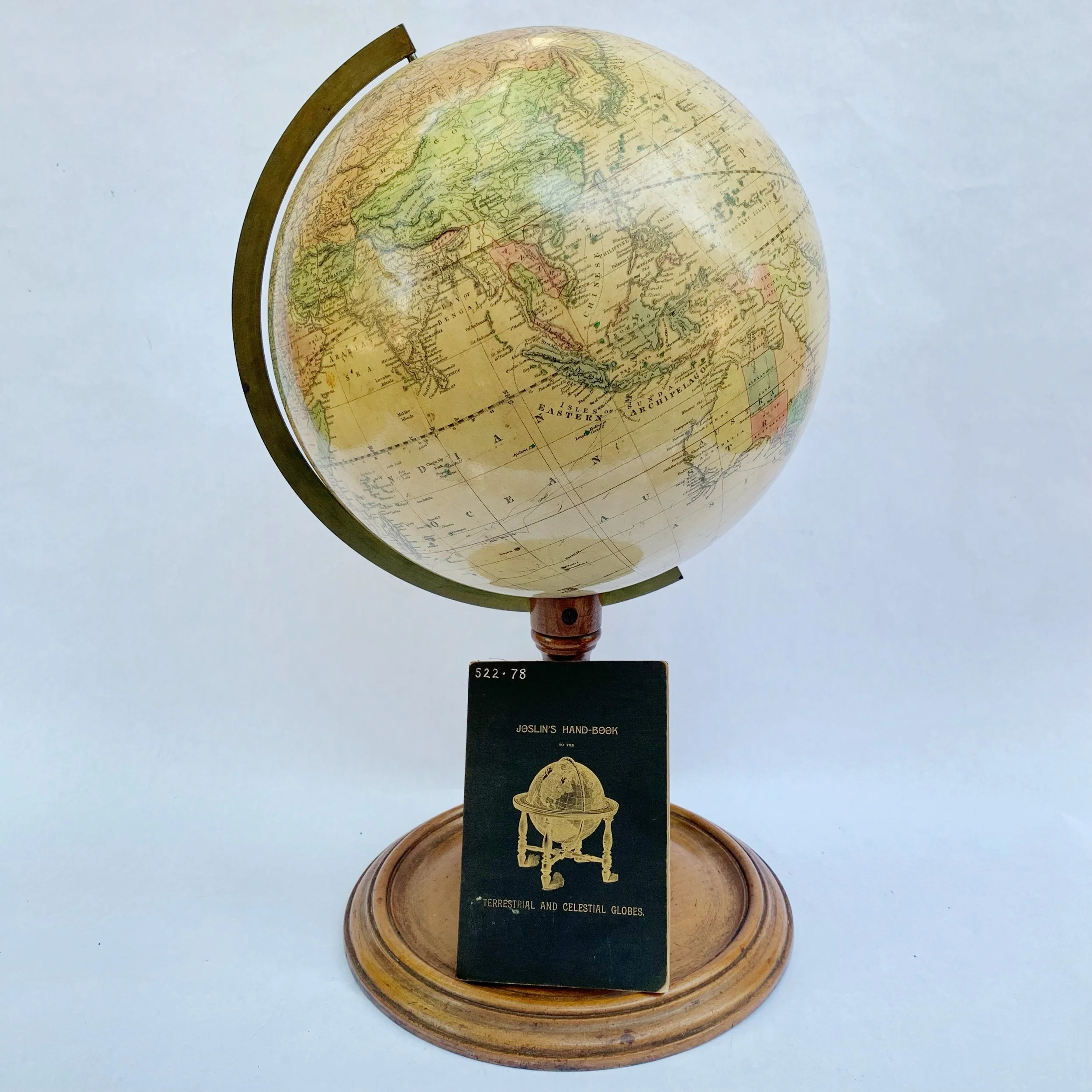 Handsome Joslin's Terrestrial Globe Circa 1891-94
