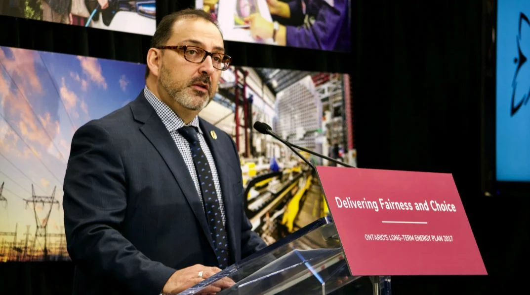 Ontario Energy Minister Glenn Thibeault presents the 2017 Long-Term Energy Plan. (Sarah Reid)