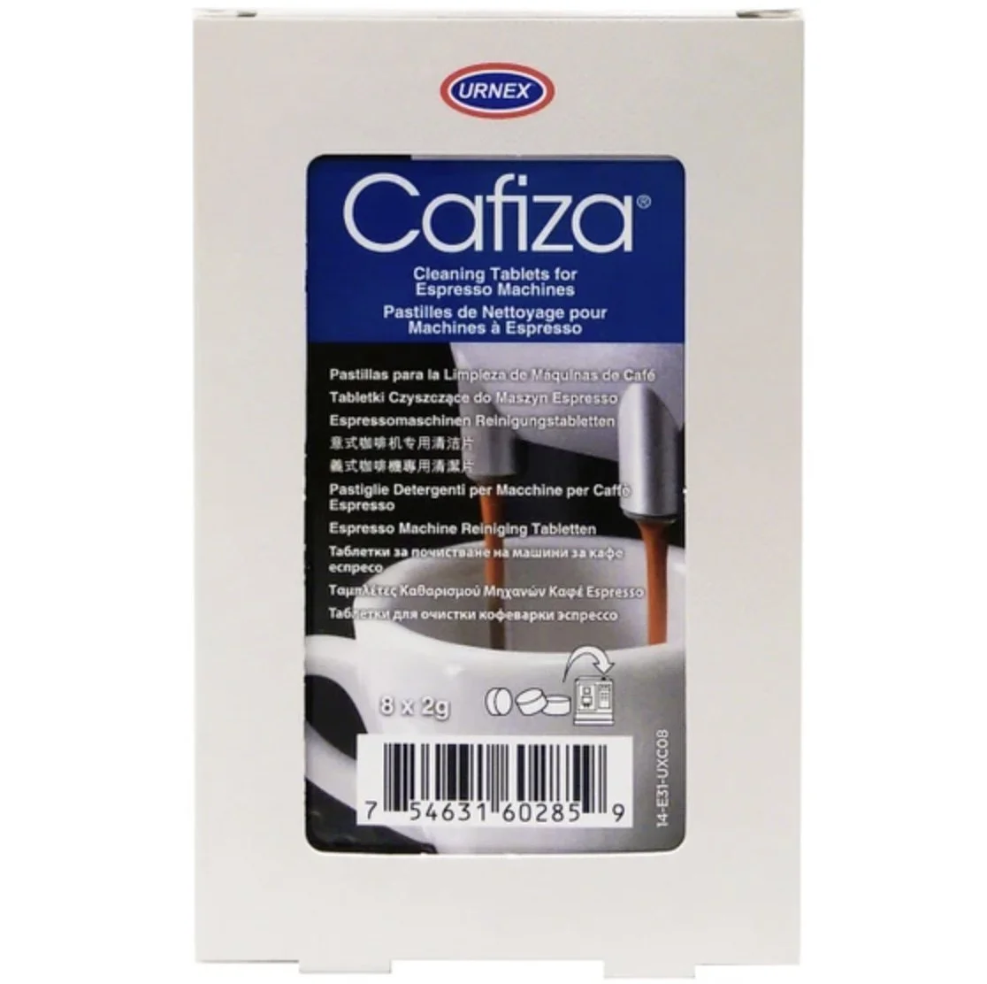 URNEX CAFIZA ESPRESSO MACHINE CLEANING TABS