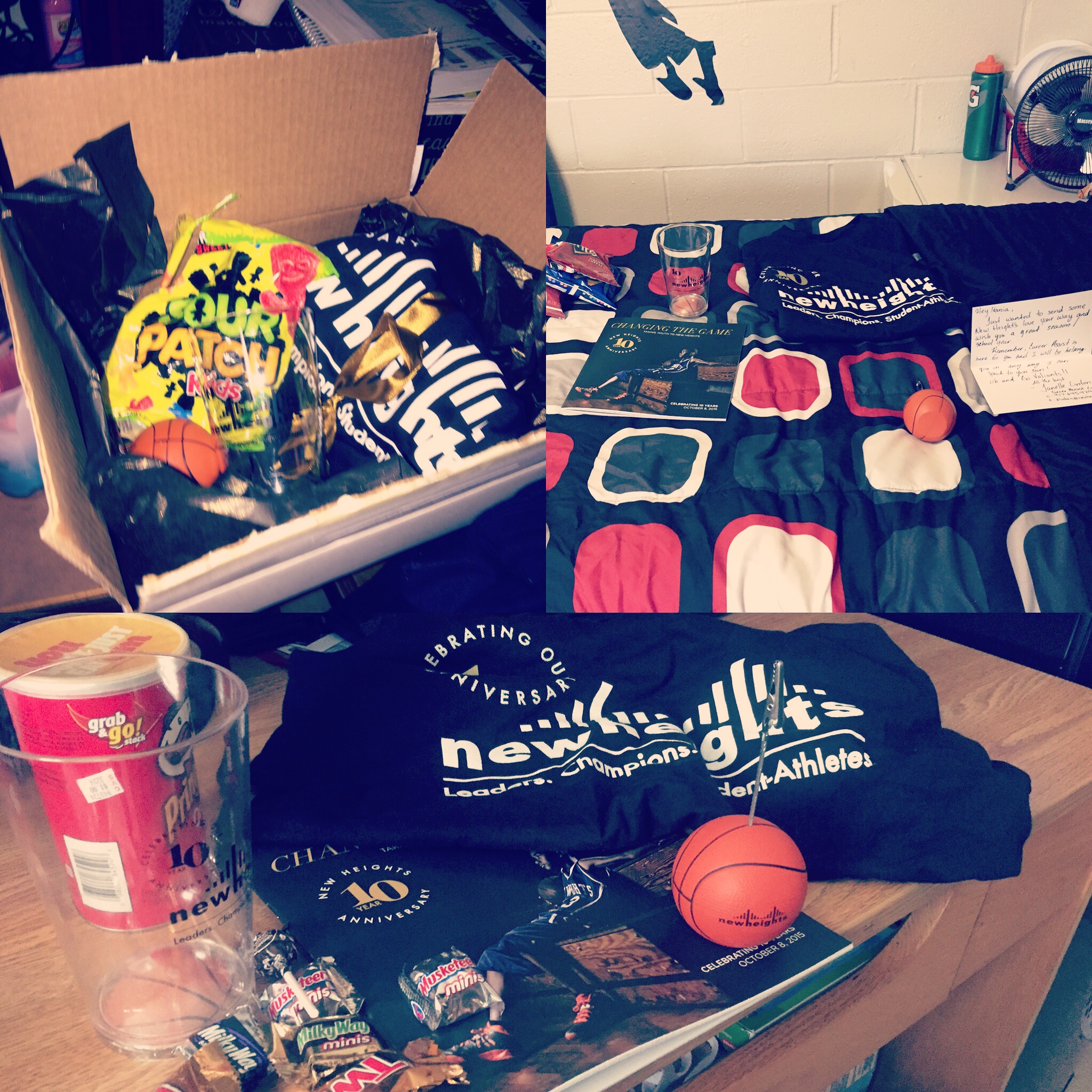 A few of the Alums thanked us by sending pictures of their personal packages.
