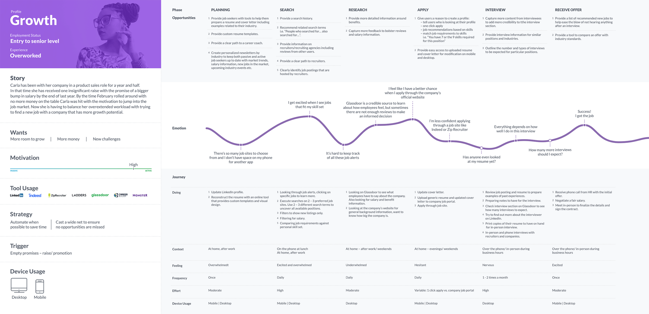 Growth persona. Click to enlarge.