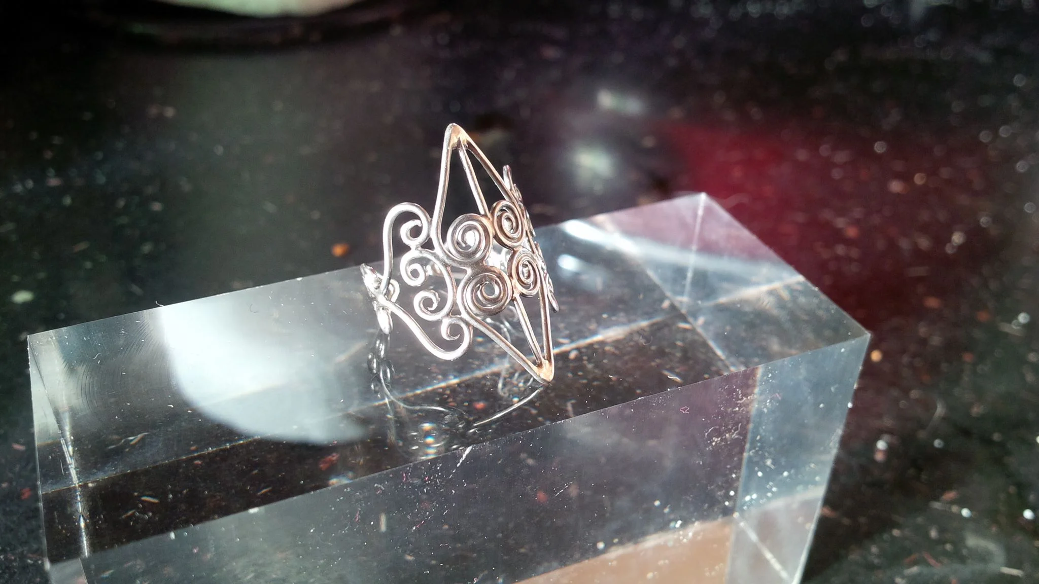 Silver wirework ring - SOLD
