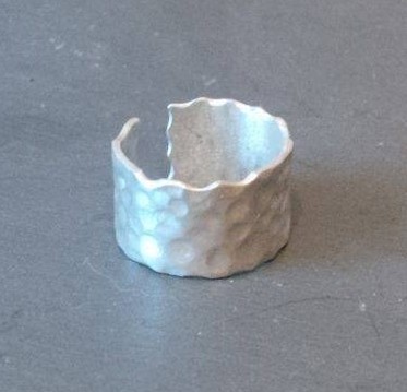 Textured silver ring - SOLD