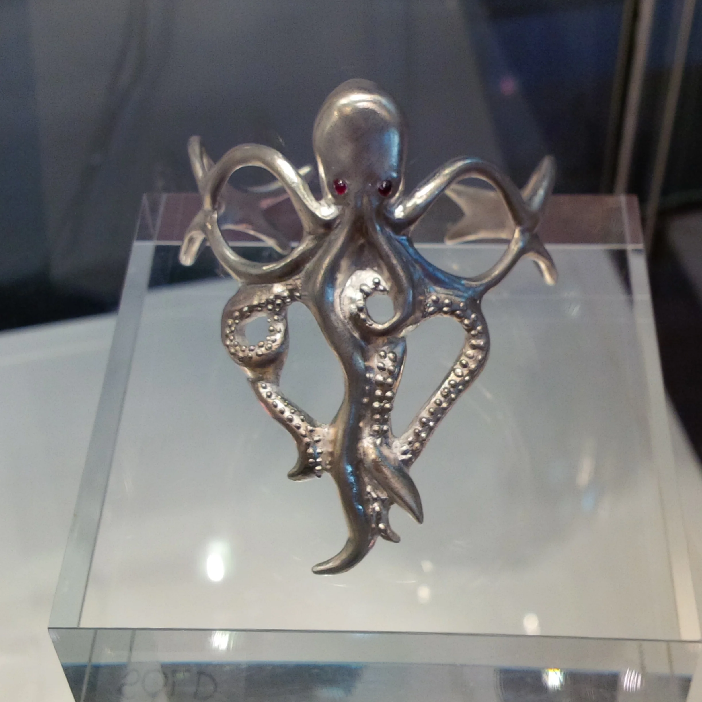 Octopus bracelet with ruby eyes- SOLD
