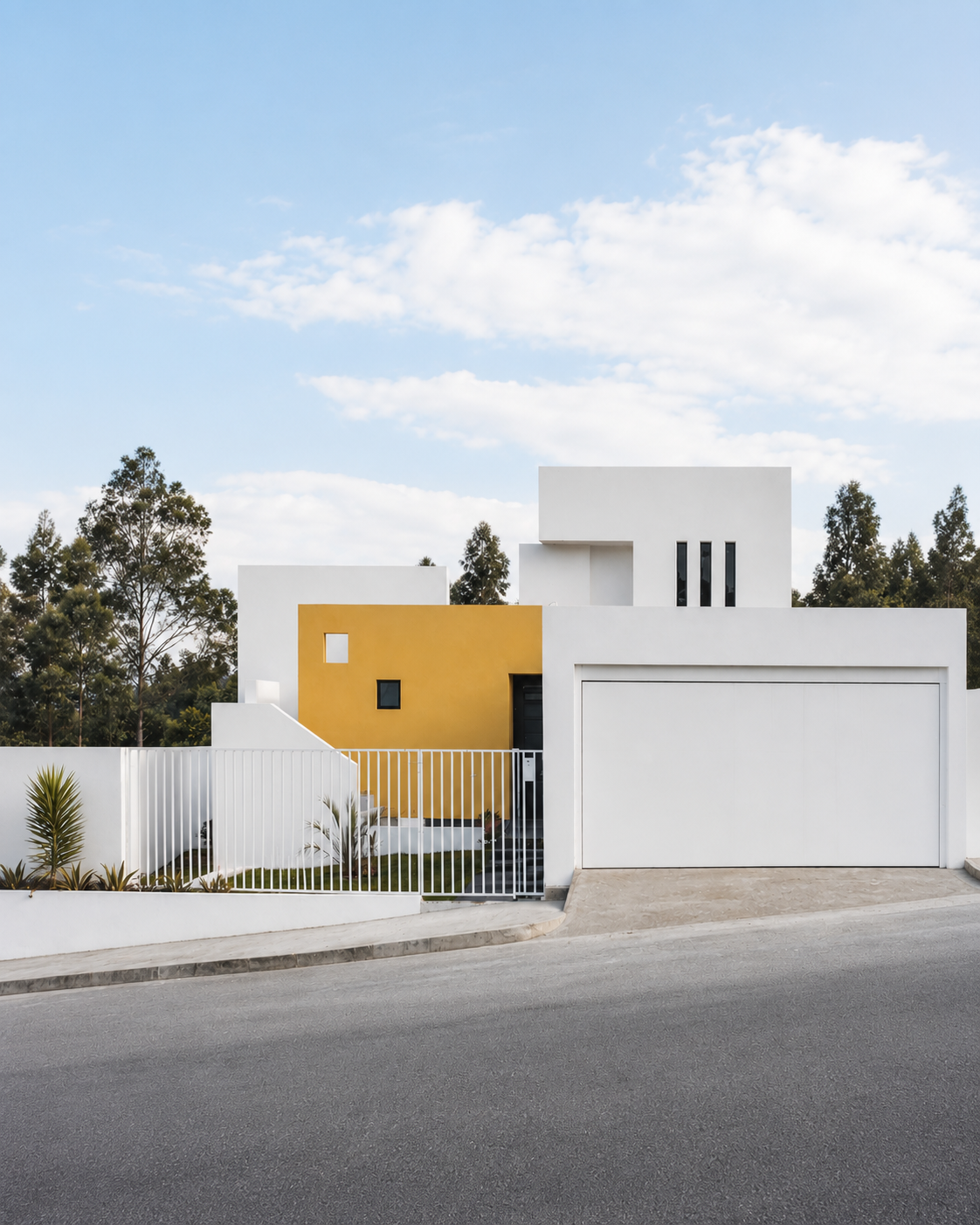 Casa 947, Quito - Ecuador, diseñada por Endara Arquitectos . Vivienda unifamiliar diseñada para maximizar el jardín y crear un espacio privado, con una arquitectura que se niega a la calle y se abre hacia su propio entorno.