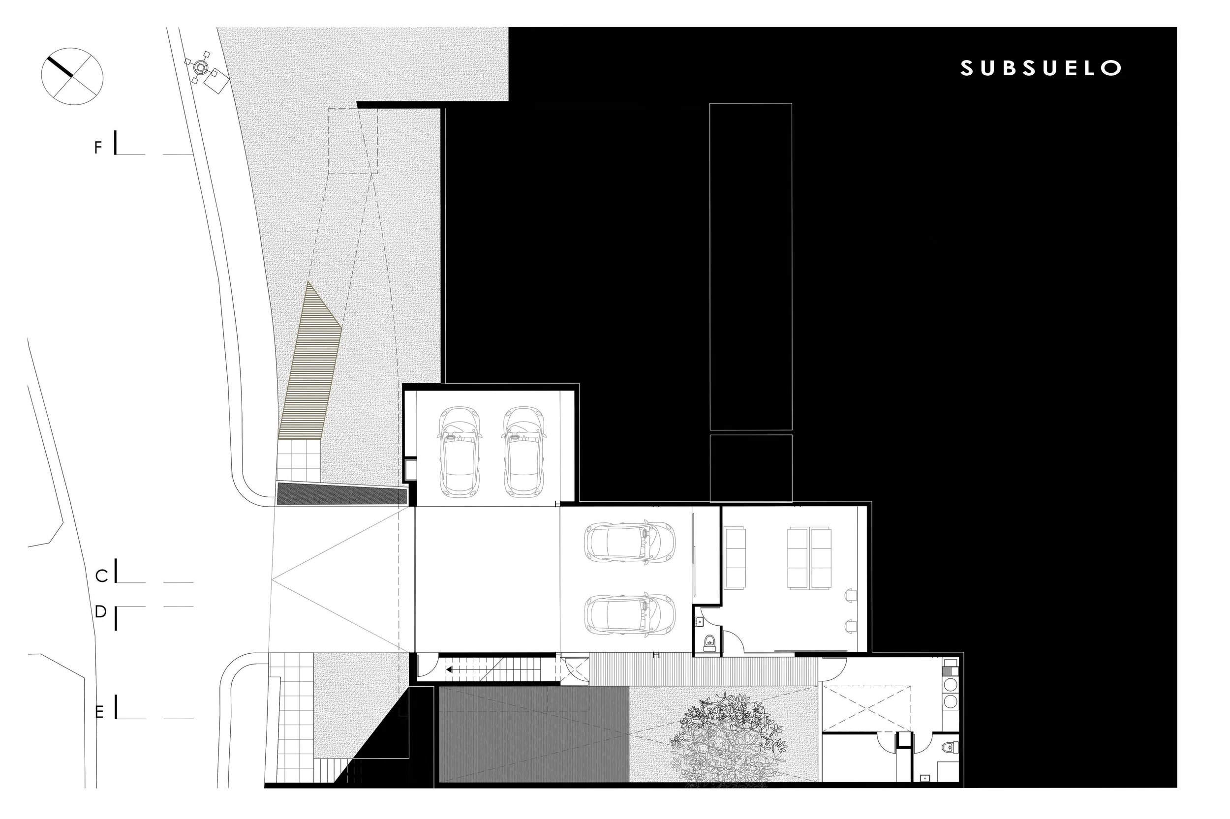 PLANTA SUBSUELO, PARQUEADEROS Y PATIO