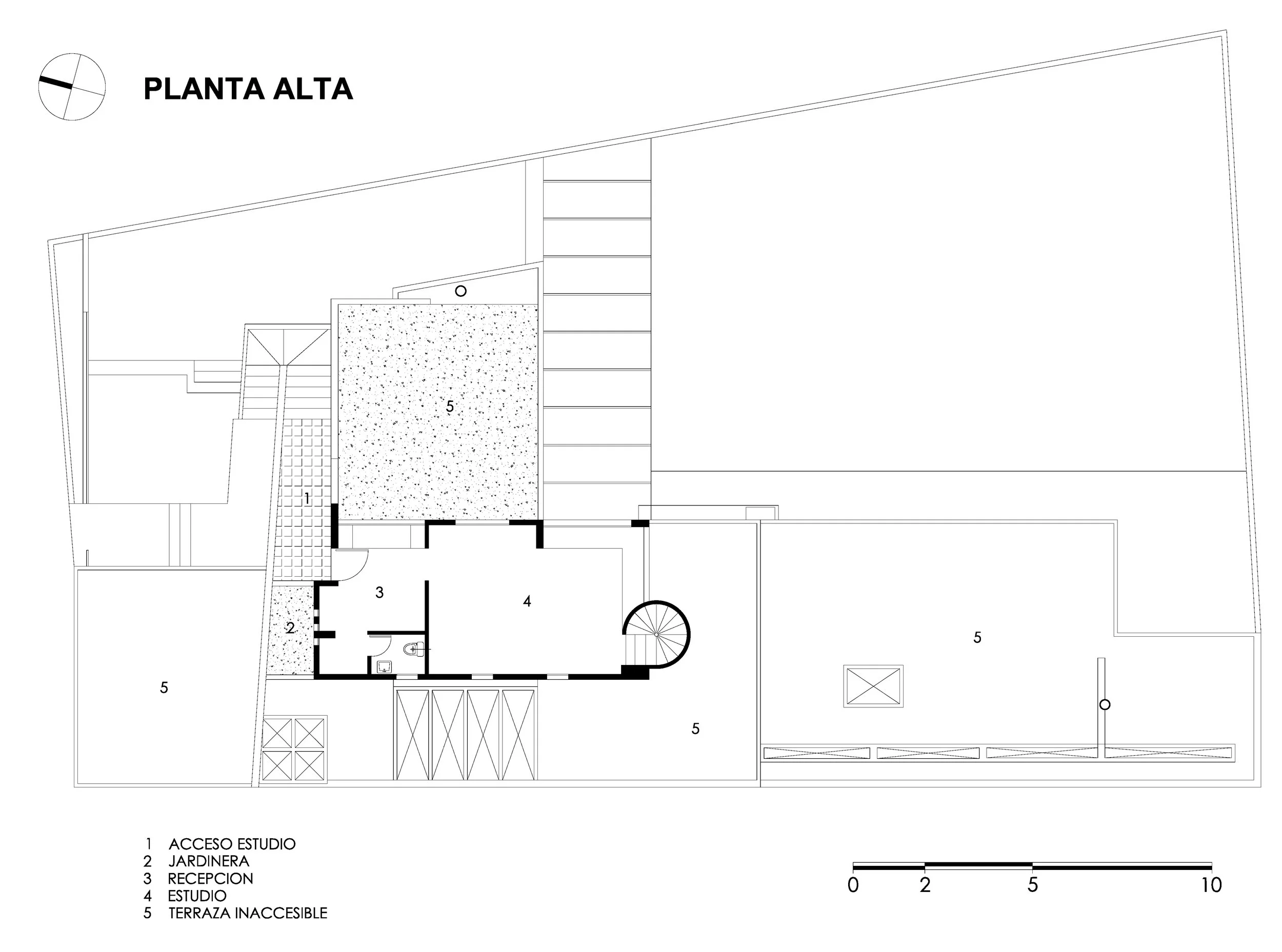 PLANTA ALTA - ESTUDIO CON ACCESO DESDE LA CASA Y EL EXTERIOR