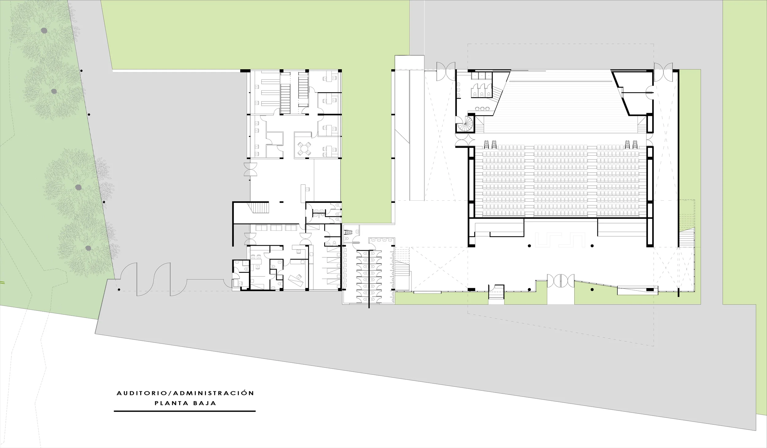 AUDITORIO / ADMINISTRACIÓN - PLANTA BAJA