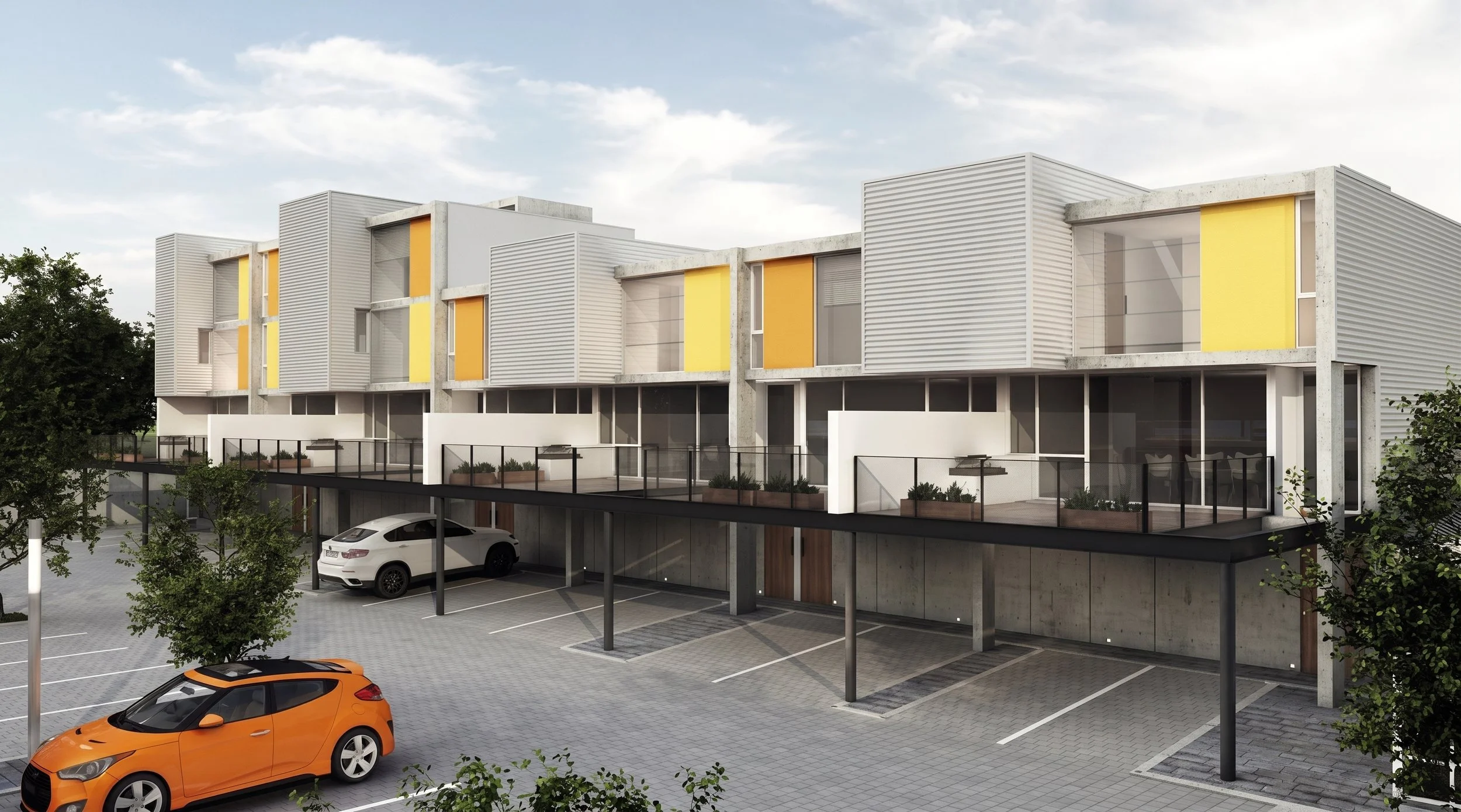 FACHADA FRONTAL BLOQUE 2