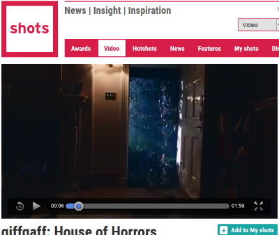 Shots: giffgaff: House of Horrors