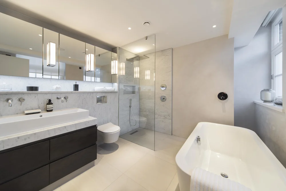 Modern bathroom with premium finishes