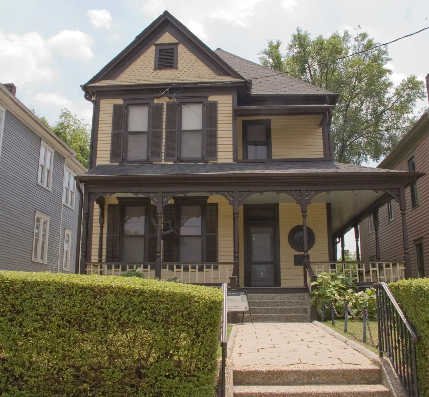 La casa donde nació Matin Luther King/Martin Luther King´s place of birth.