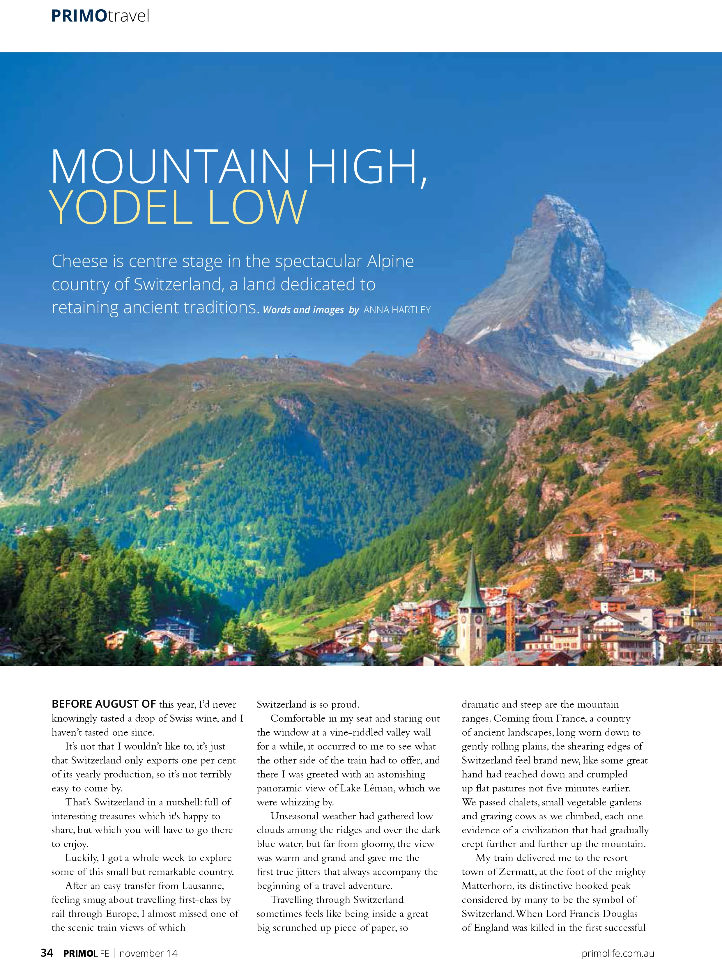 Mountain High, Yodel Low: One Unforgettable Week In Switzerland